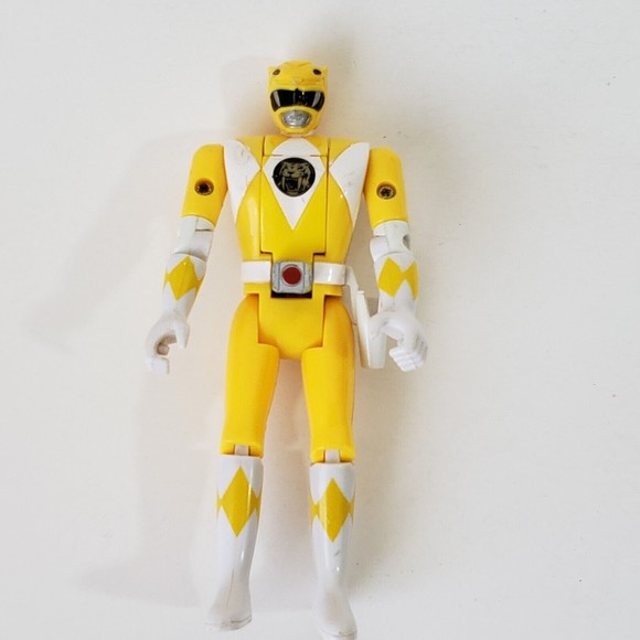 VTG 93 Bandai Mighty Morphin Power Rangers Flip Head Lot of 2 green and yellow - Picture 8 of 9